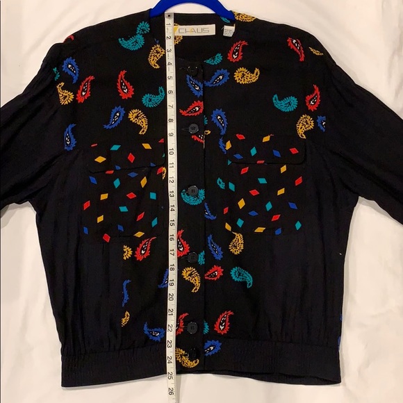 80’s Vintage Multi Pattern Top - Picture 4 of 7